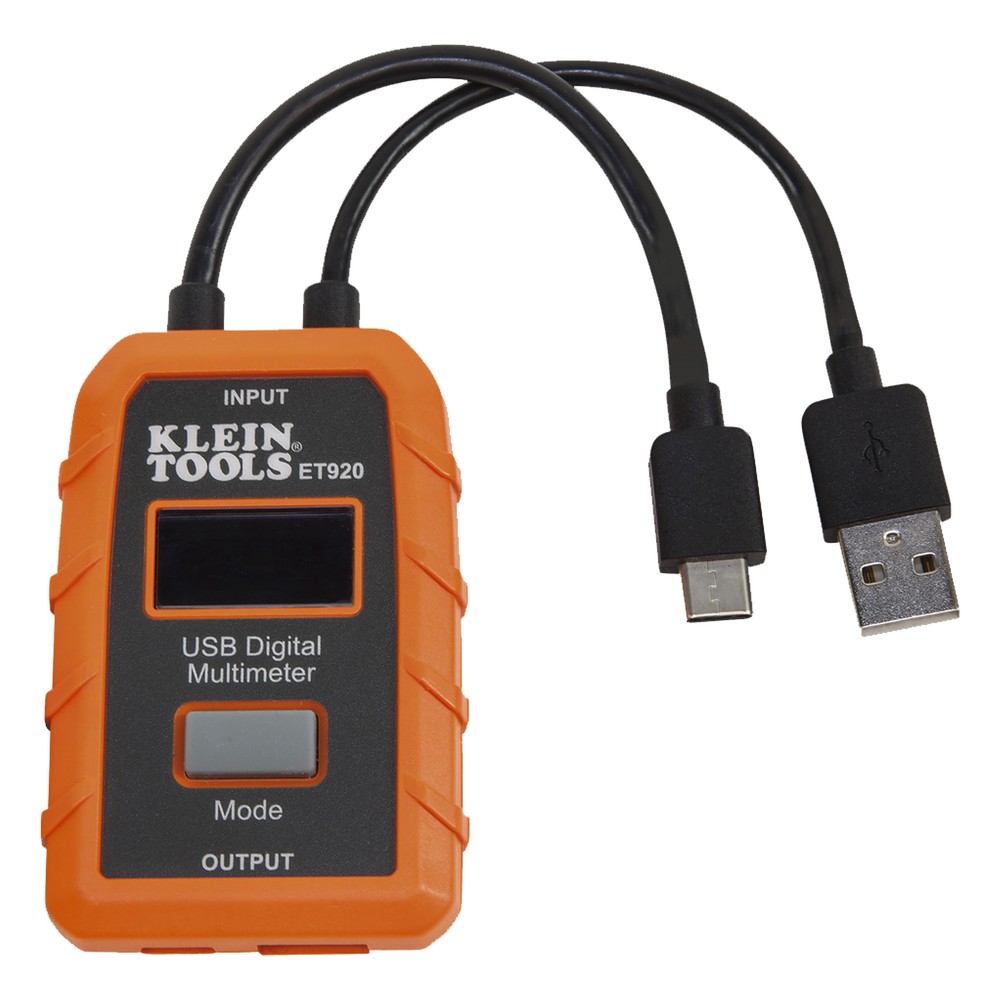 Multímetro digital USB para USB-A y USB-C.
