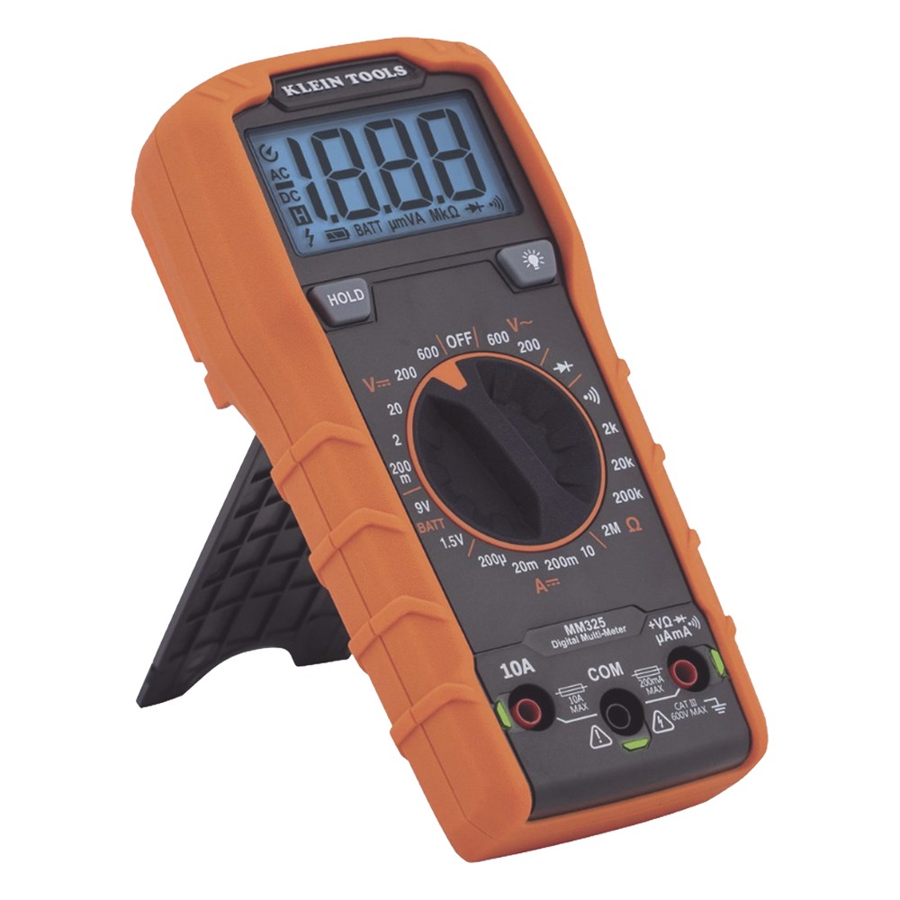 Multímetro Digital con Selección Manual Rango 600V CAT III con Protección de Alerta LED del Cable de Prueba