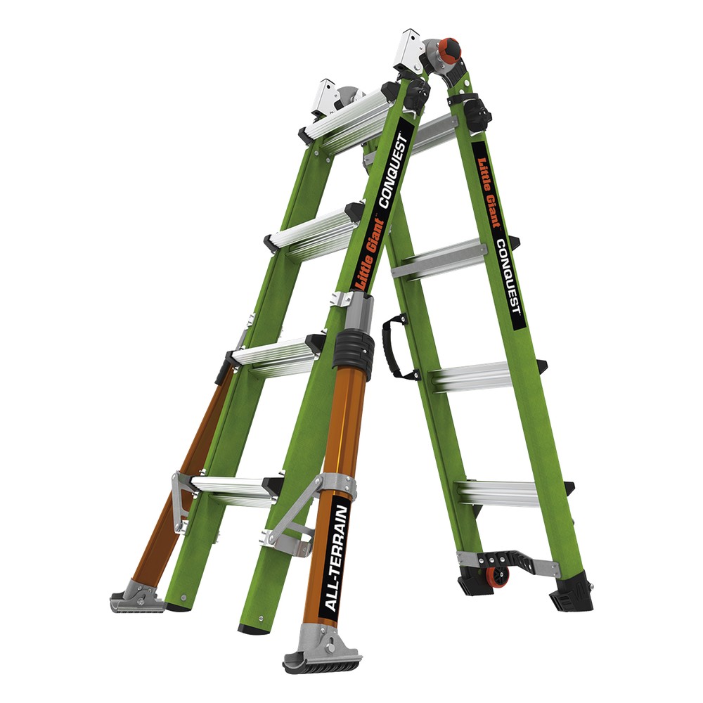 Escalera Multi-Posiciones de 6.7 m (22') para Suelos Inclinados o con Desniveles.