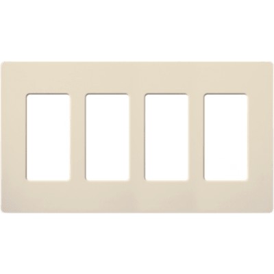 Placa de pared Claro de 4 espacios con apertura | LECOSYS