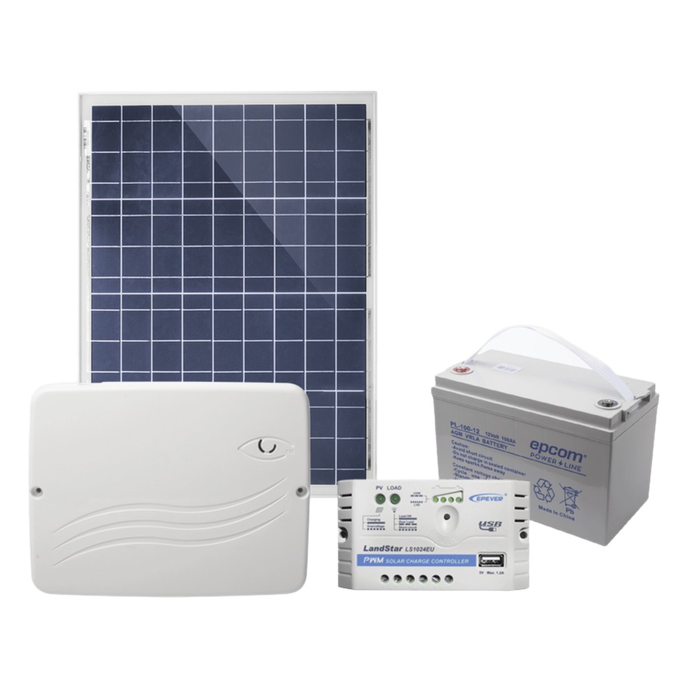 KIT Alarma Cloud Híbrido Alimentado por Celda Solar / Programación 100% vía WEB