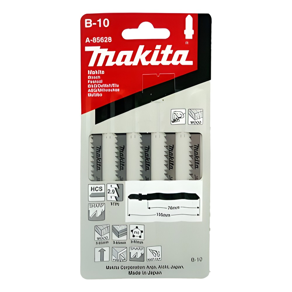 Paquete de 5 sierras para caladora - Herramienta, MAKITA | LECOSYS