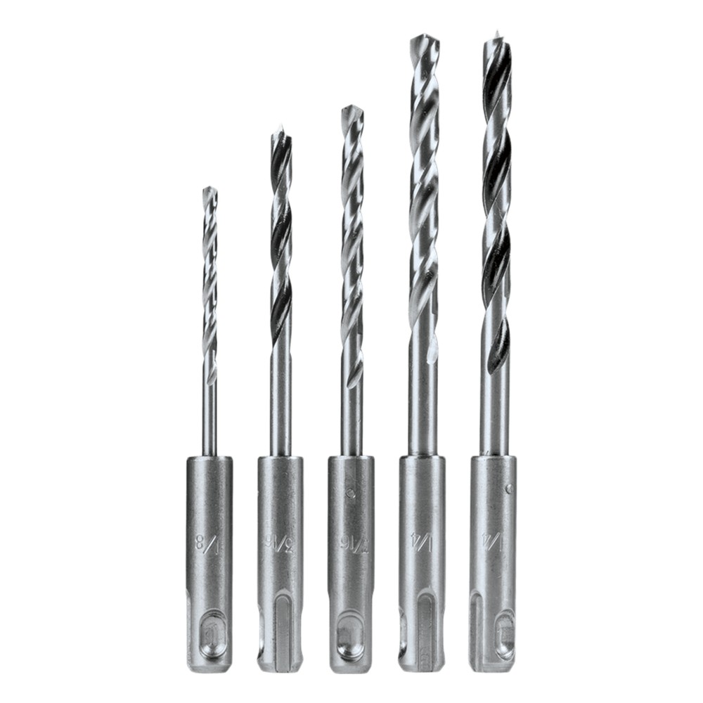 Juego de 5 Pzas. de Broca SDS-PLUS para Madera y Metal
