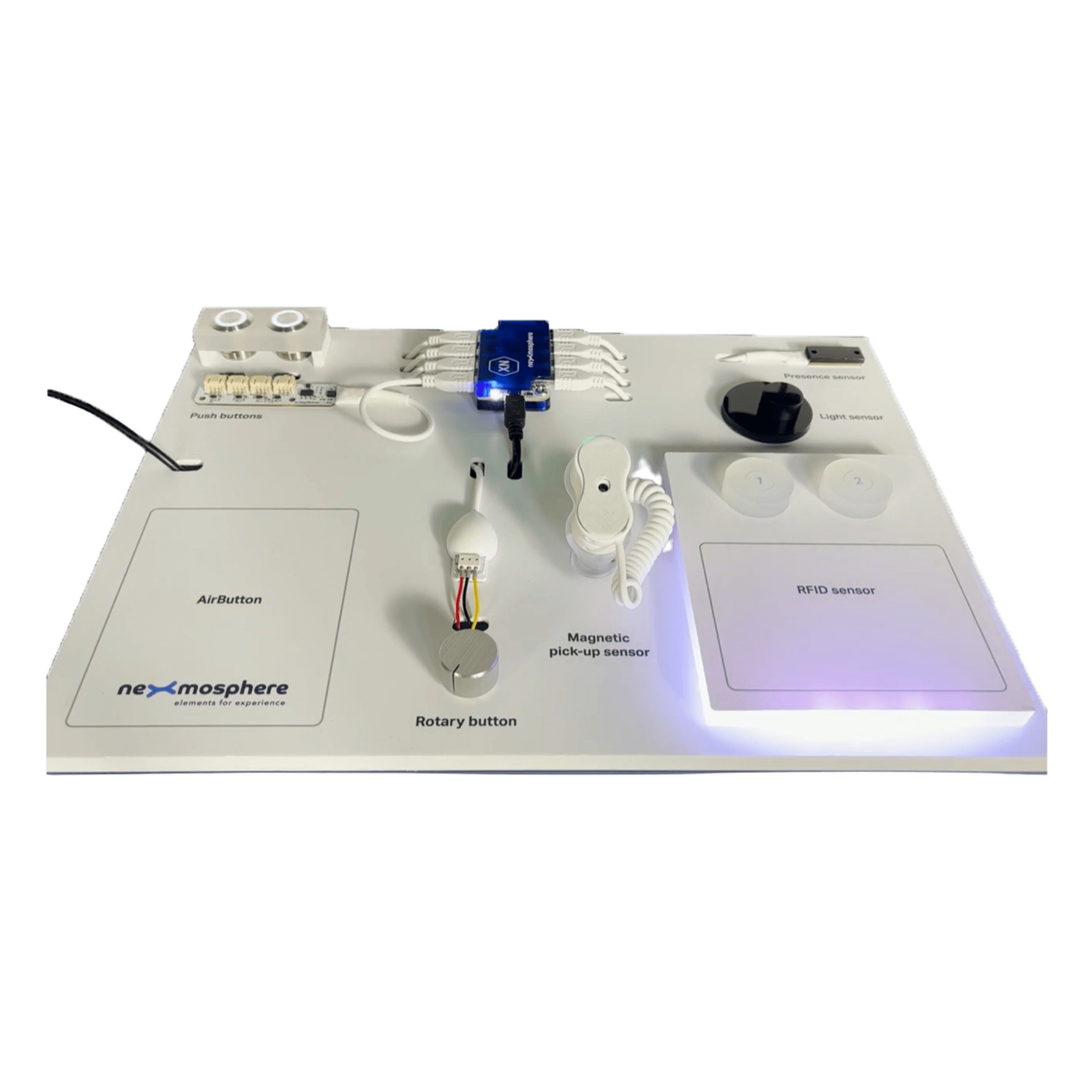 Kit Demo Pickup & Presence DM-XN10 / 8 Sensores / XN-185 / 460 mm / Preensamblado