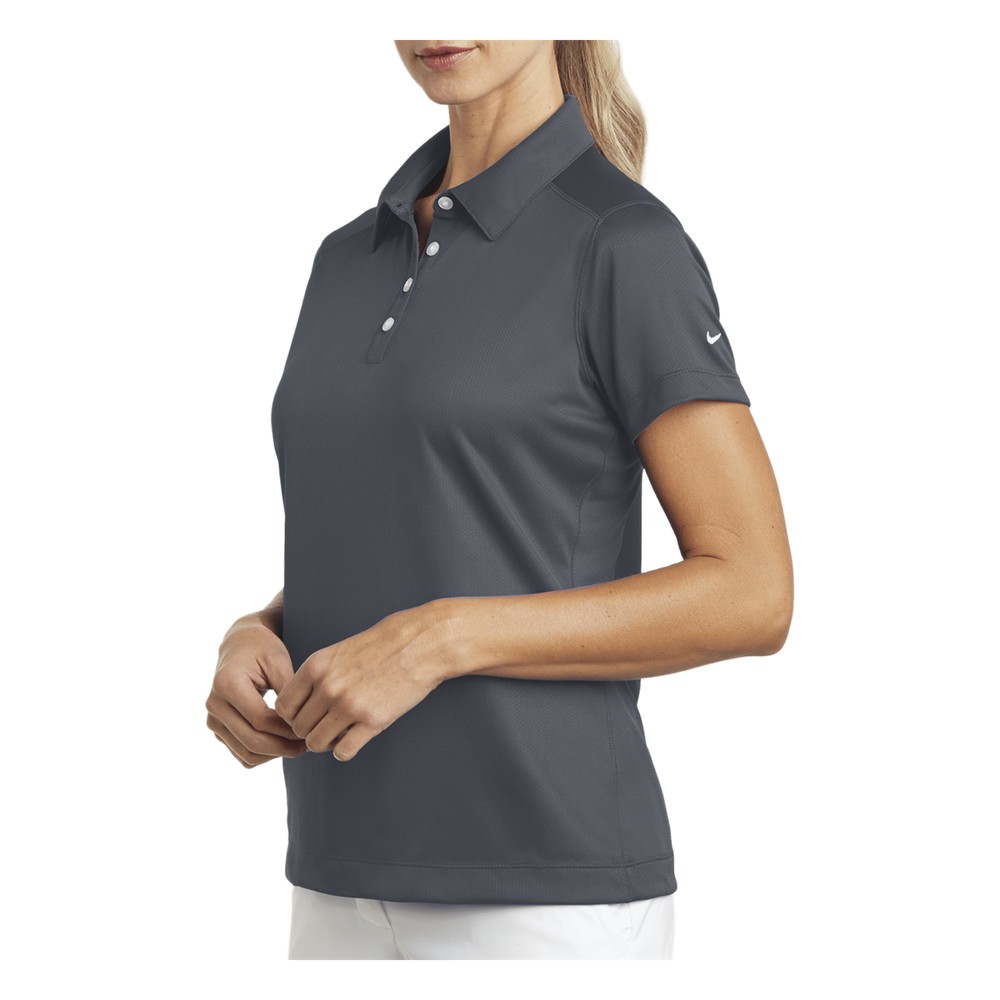 Playera Polo Dri-FIT color Gris Obscuro para Mujer