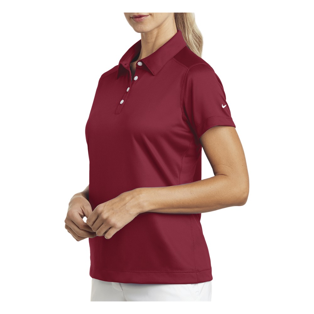 Playera Polo Dri-FIT color Rojo Obscuro para Mujer