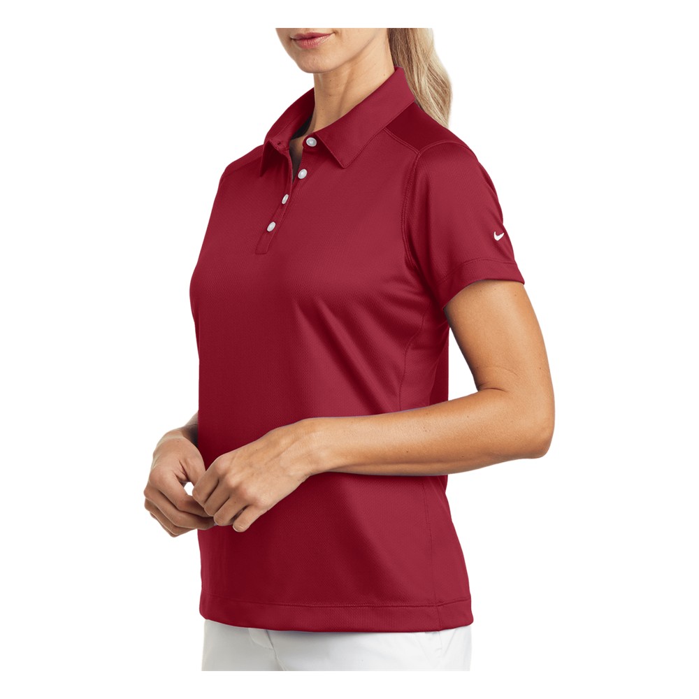 Playera Polo Dri-FIT color Rojo Obscuro para Mujer