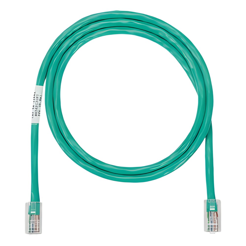 Cable de parcheo UTP Categoría 5e, con plug modular en cada extremo - 1 m. - Verde