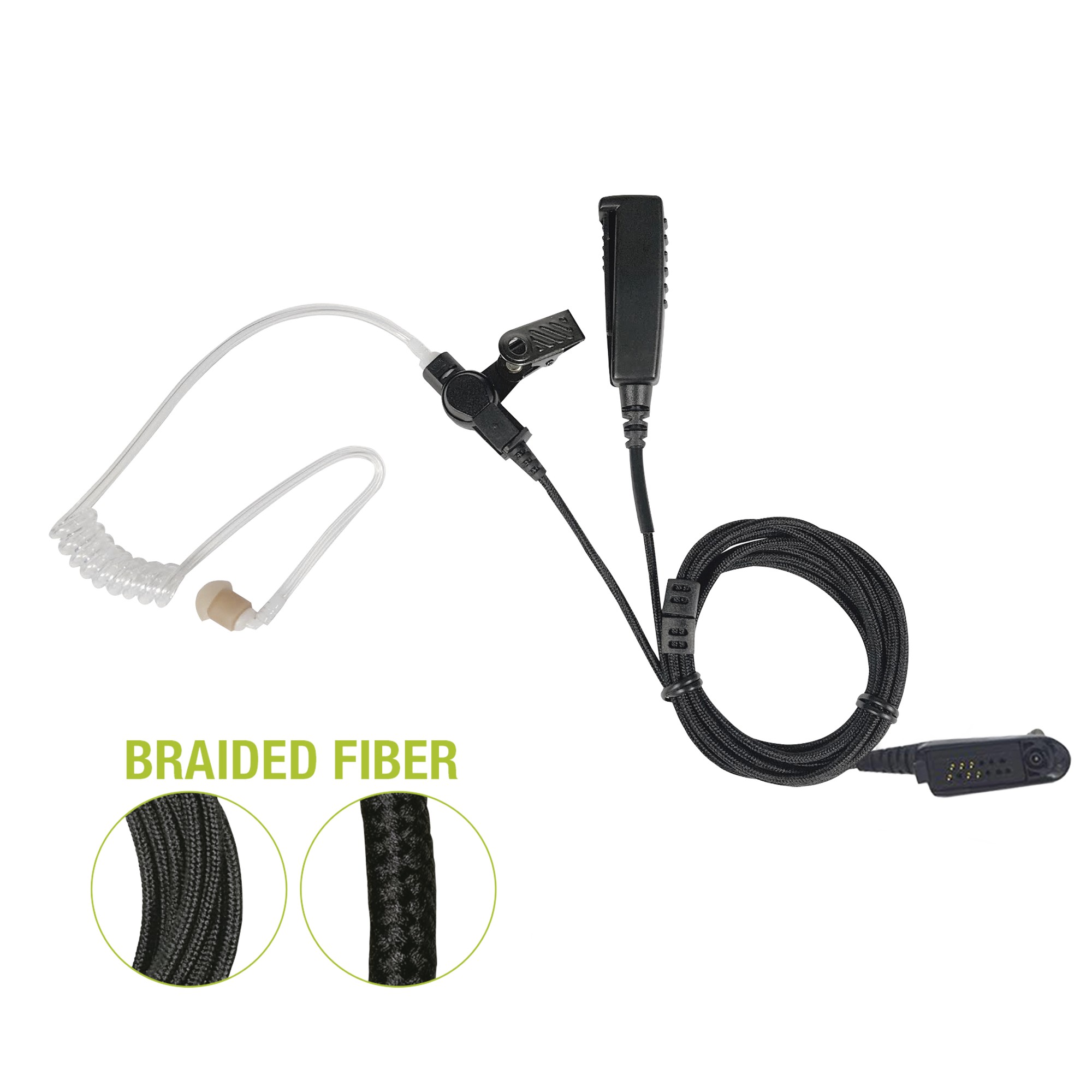 Micrófono De Solapa de 2 Cables De Fibra | LECOSYS