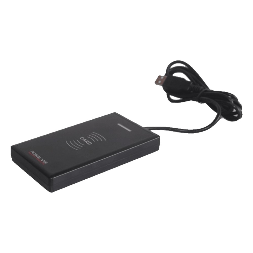 Lector Enrolador de Escritorio para tarjetas de Proximidad ROSSLARE (MIFARE 13.56 MHZ), Compatible con AXTRAXNG y  AXTRA