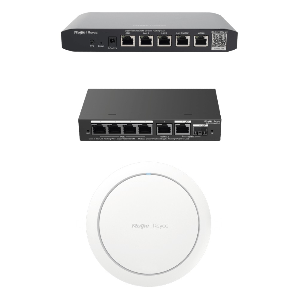 Equipos Ruijie DEMO Ideal para Probar Integraciones de Redes y WiFi 6 con CCTV