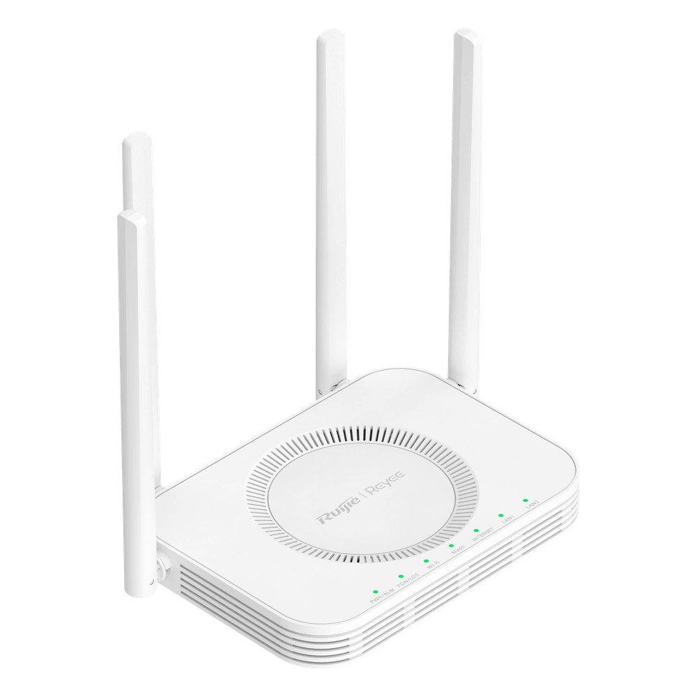 Router ONU GPON/EPON Wi-Fi 5 / 1200 Mbps (2.4 GHz + 5 GHz) / Puerto PON SC/UPC / 2 Puertos Gigabit LAN/WAN / 4 Antenas E