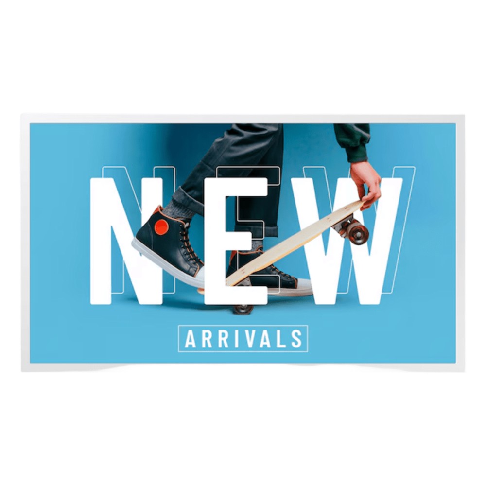 E-PAPER para publicidad digital, bateria incluida, hasta 6 colores uso 24/7, VESA 200x200