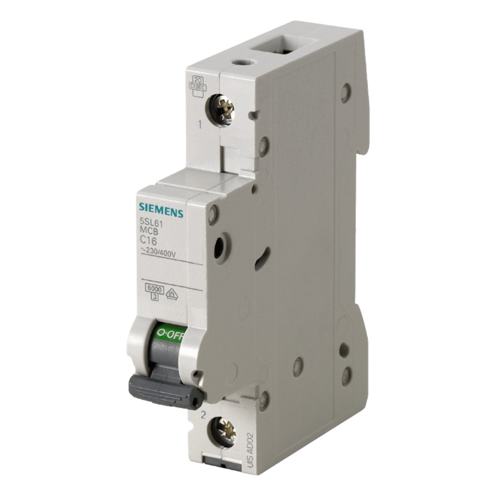 Interruptor Riel Dinn Tipo 5SL6, 1 polo, 2 amp