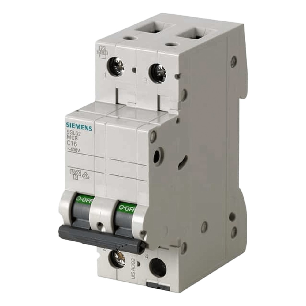 Interruptor Riel Dinn Tipo 5SL6, 2 polos, 40 amp