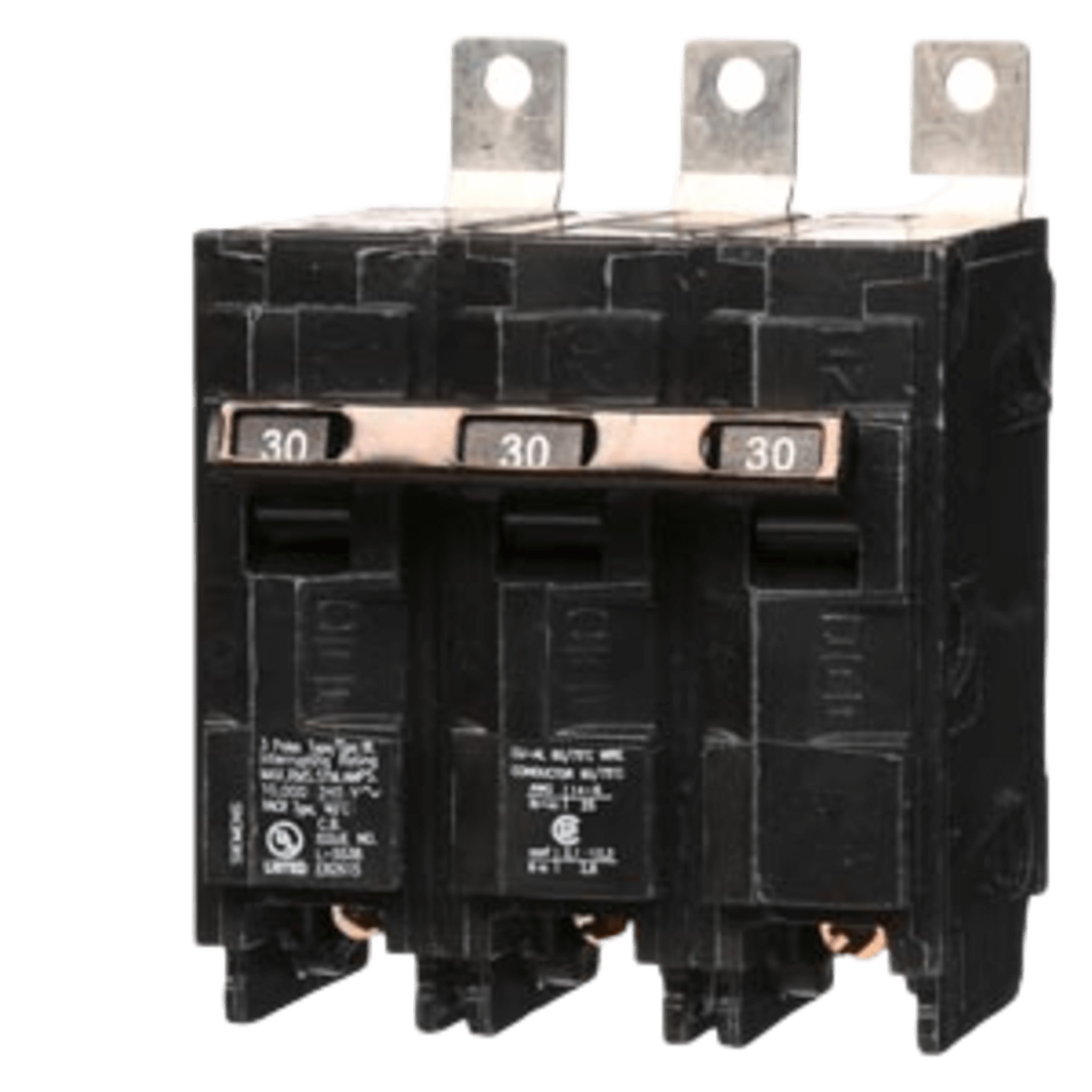 Interruptor automático atornillable tipo BL 3 polos, 30 amp.