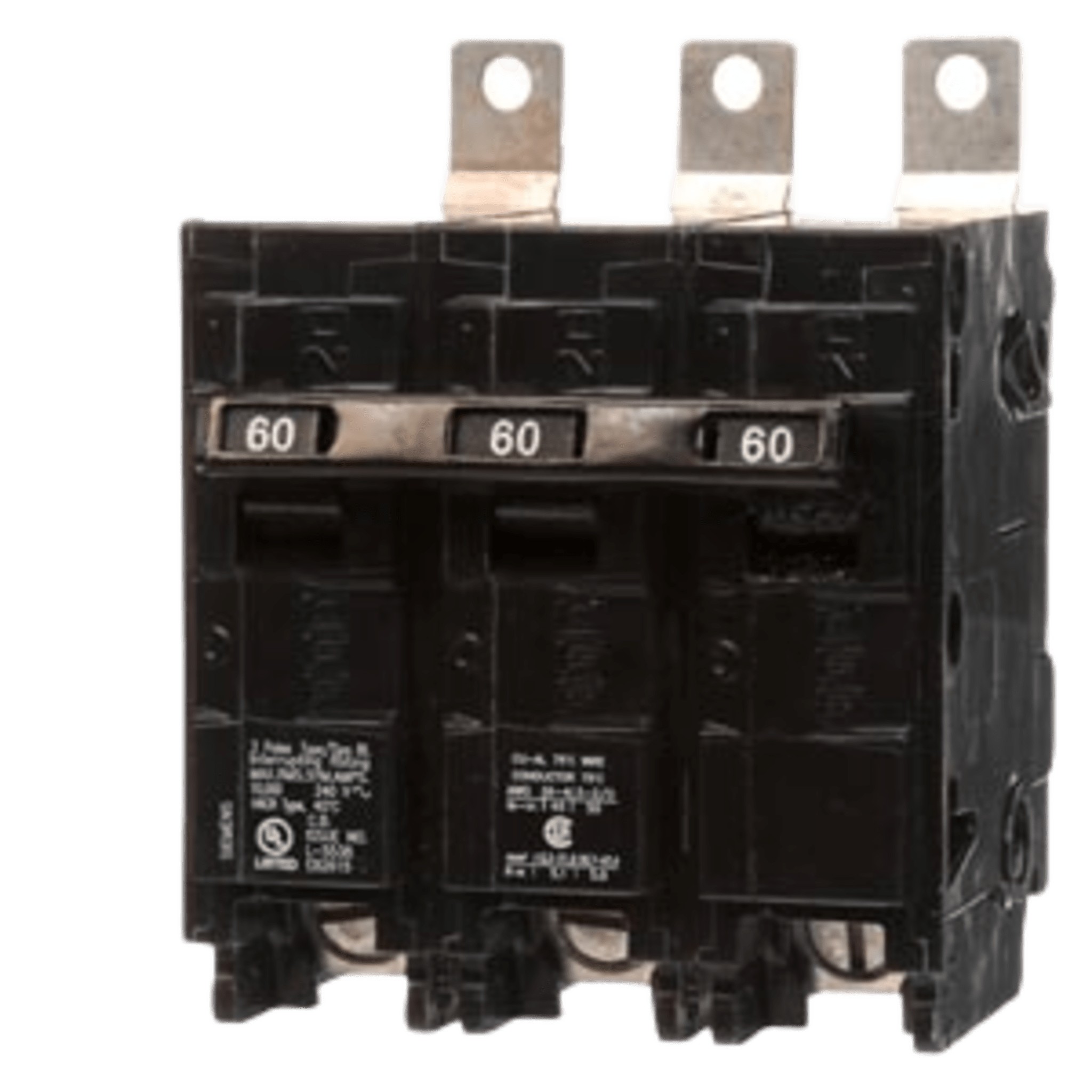 Interruptor automático atornillable tipo BL 3 polos, 60 amp.