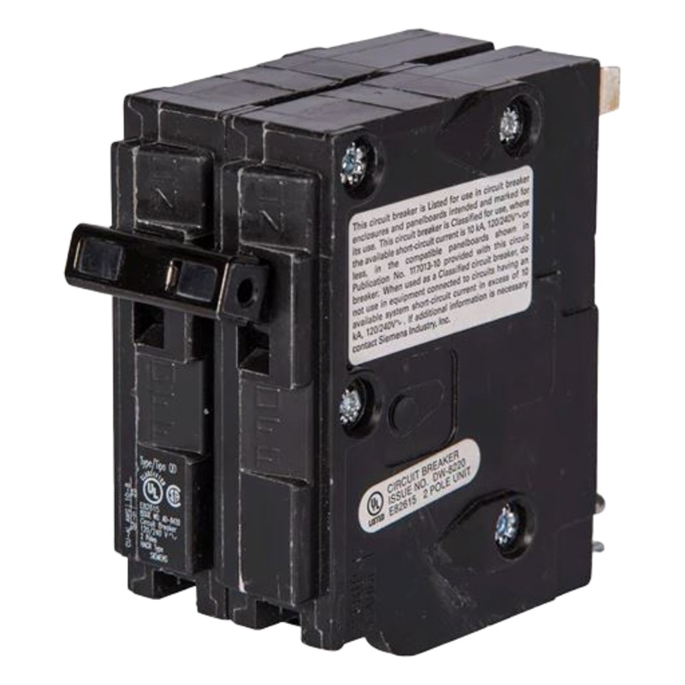 Interruptor automático enchufable tipo QD 2 polos, 60 amp