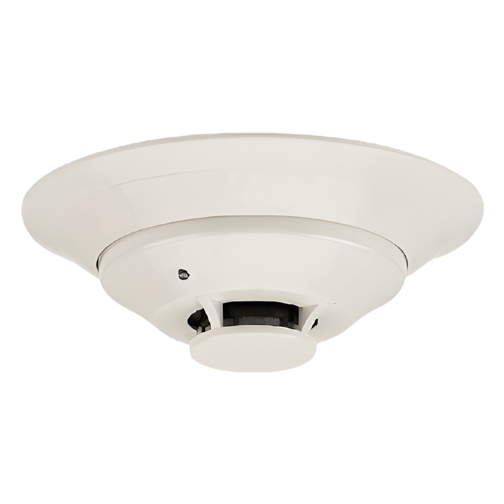 Detector de humo fotoeléctrico para ducto de bajo perfil, montaje colgante, para sistemas de flujo nulo o bajo