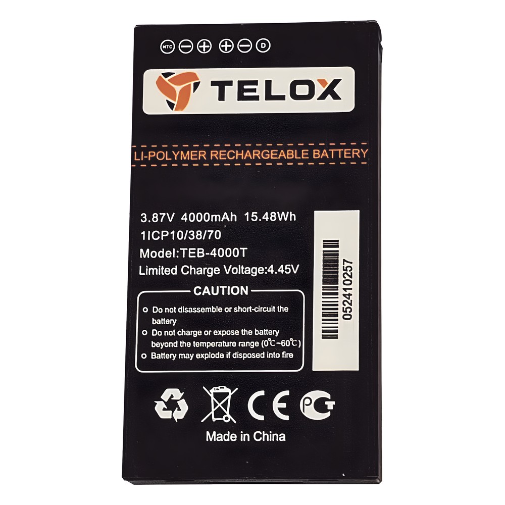 Batería de Li-Ion 4000mA Para Radios MT100 TELOX