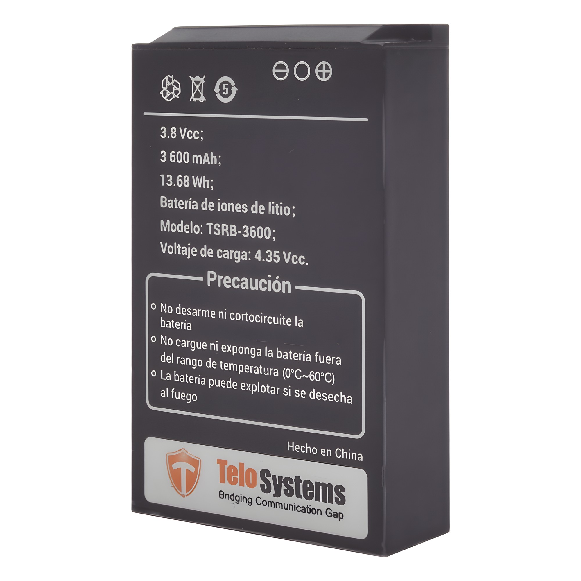 Batería de Li-Ion Para Radios TE580PLUS Telo Systems