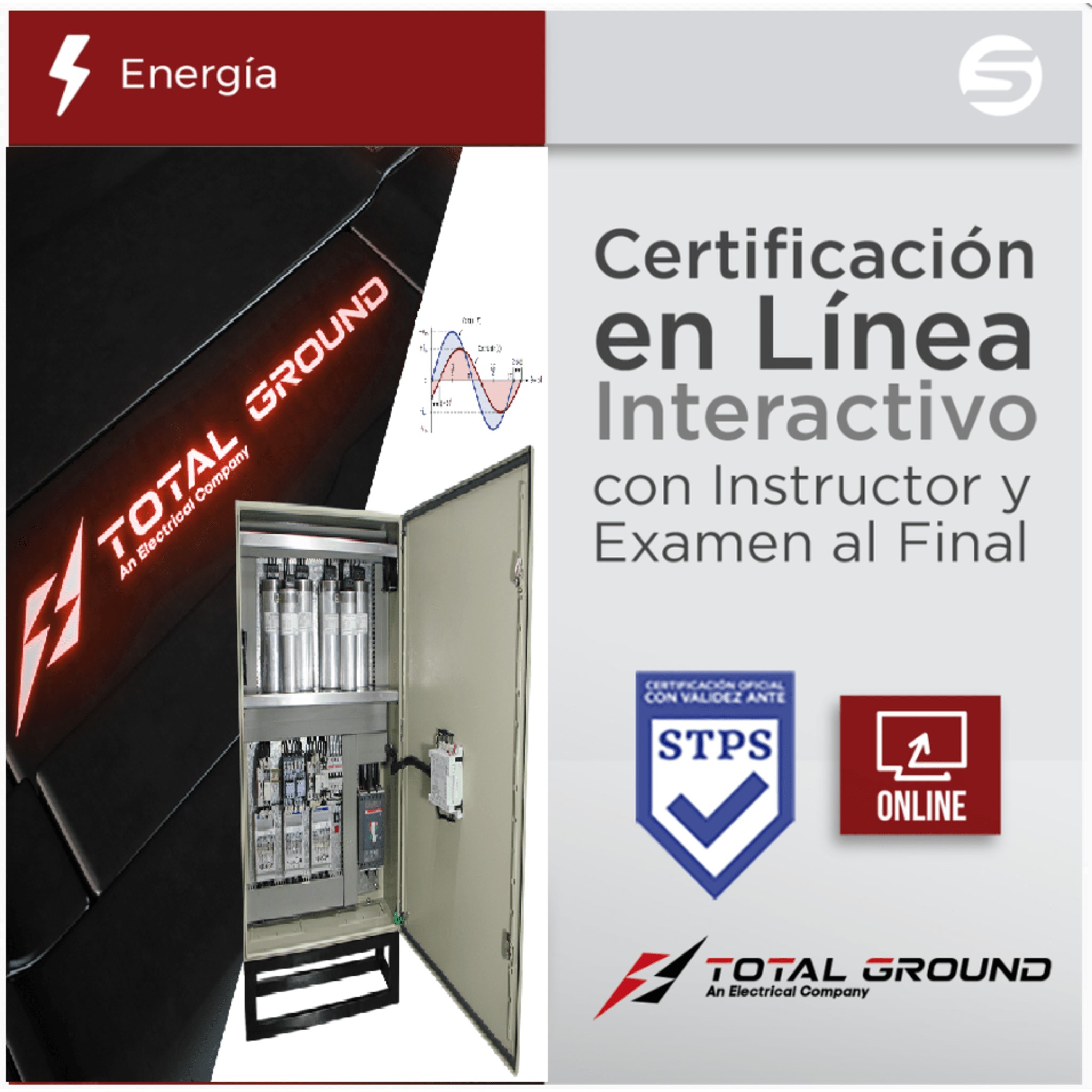 Certificación Virtual en Fundamentos y Proyección para la corrección del factor de potencia (Válida Ante Secretaría del 