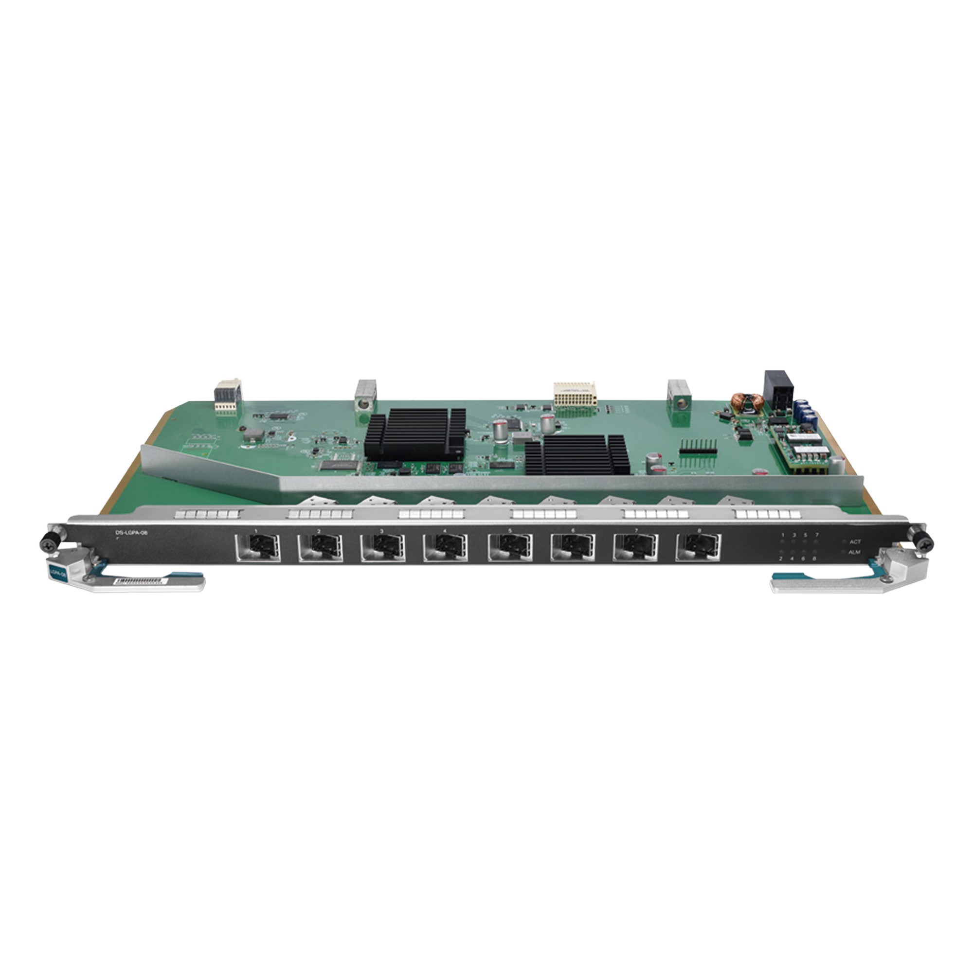 Tarjeta de Servicio 8 Puertos GPON para OLT DSP8000X2 / Spliteo de 1:128 / Conexión de Hasta 1024 Clientes / Distancias 