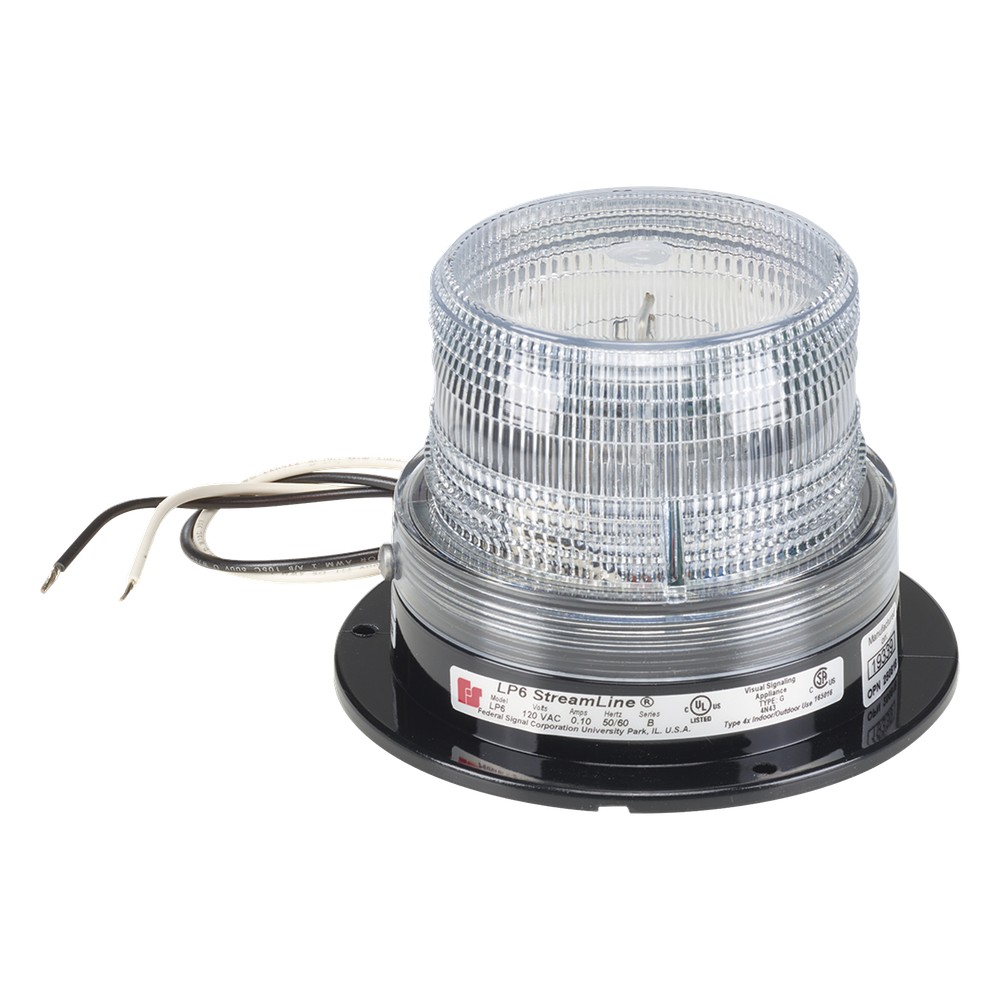 Luz Estroboscópica LP6 Streamline / 2.0 Joules / 65-95 FPM / 120 Vac / Montaje en Superficie / Interior y Exterior / UL1