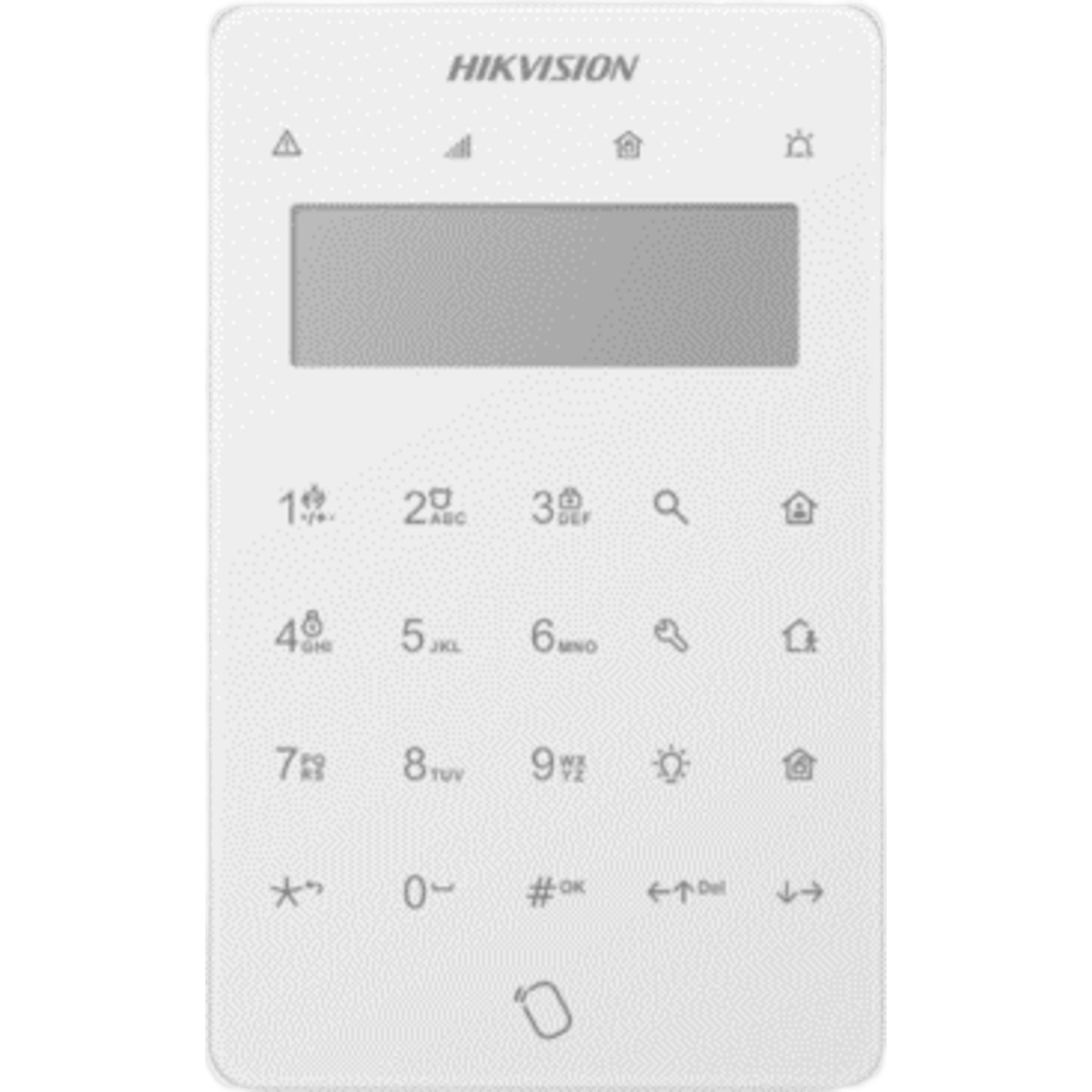 Teclado LCD para Cerco Eléctrico / Display Monocromo / Táctil + Tag M1 / Bus RS-485 / 12 VDC / EN 50131 Security Grade 2