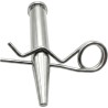 Pasador Cónico + R-clip Set / Compatible con Truss 40x40 cm / Acero de Alta Resistencia Forjado / Galvanizado / Zincado 