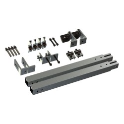 Caja de accesorios de aluminio  anodizado para montaje VEKTOR8R1M , arreglo 1X4 para techo