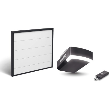 Kit Puerta de Garage 18x8 Pies (5.49 x 2.44 m) / Motor DC 1/2 HP / Insulada / Activación WiFi / Hasta 50 Controles / Lám