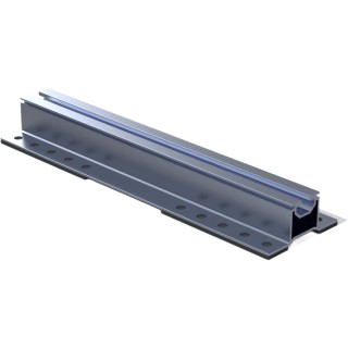 Riel de Montaje Solar / S Rail 28 / Aluminio Serie 6000 / Protección EPDM / 280 mm / 235 g