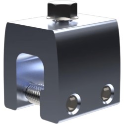 Clamp de Sujeción para Paneles Solares / M2 Clamp V2 / Aluminio Serie 6000 / Sin Perforaciones / Lámina Engargolada / 18