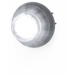 CD3 Connect Estrobo Oculto de 12 LED, Blanco, Lente Transaprente, Bisel Negro
