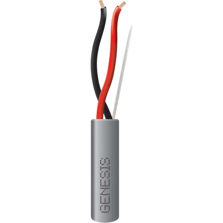 Bobina de 305 m (1000 ft) / Cable para Alarma 2x18 AWG / Riser / Gris