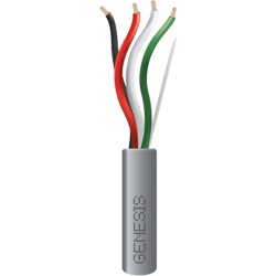 Bobina de 305 m (1000 ft) / Cable para Alarma 4x18 AWG / Riser / Gris