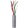 Bobina de 305 m (1000 ft) / Cable para Alarma 4x18 AWG / Riser / Gris
