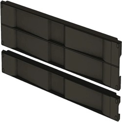 Tapa Ciega de Plástico de Instalación Rápida (Sin Herramientas / A Presión), para Rack de 19" 1 UR Color Negro