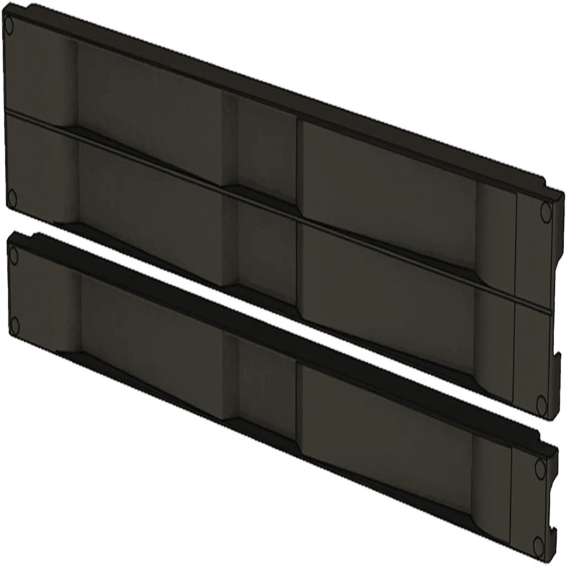Tapa Ciega de Plástico de Instalación Rápida (Sin Herramientas / A Presión), para Rack de 19" 1 UR Color Negro
