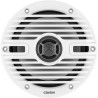 Altavoces náuticos Clarion® CMS 6.5" / 30 W RMS / 4 Ohmios / 87 dB / 55 Hz-20 KHz / RGB LED / Blanco y Negro Clásico