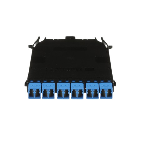 Cassette HD Flex Para 12 Fibras Monomodo OS2, de MPO a 6 Conectores LC Duplex, Método de Polaridad A, Color Azul