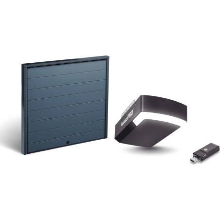 KIT COMPLETO Incluye /Puerta D/ Garage / APDOOR 9x8 Pies / Lisa Linea Central / Insulada / Interfase ACCESSWIFI / Motor 