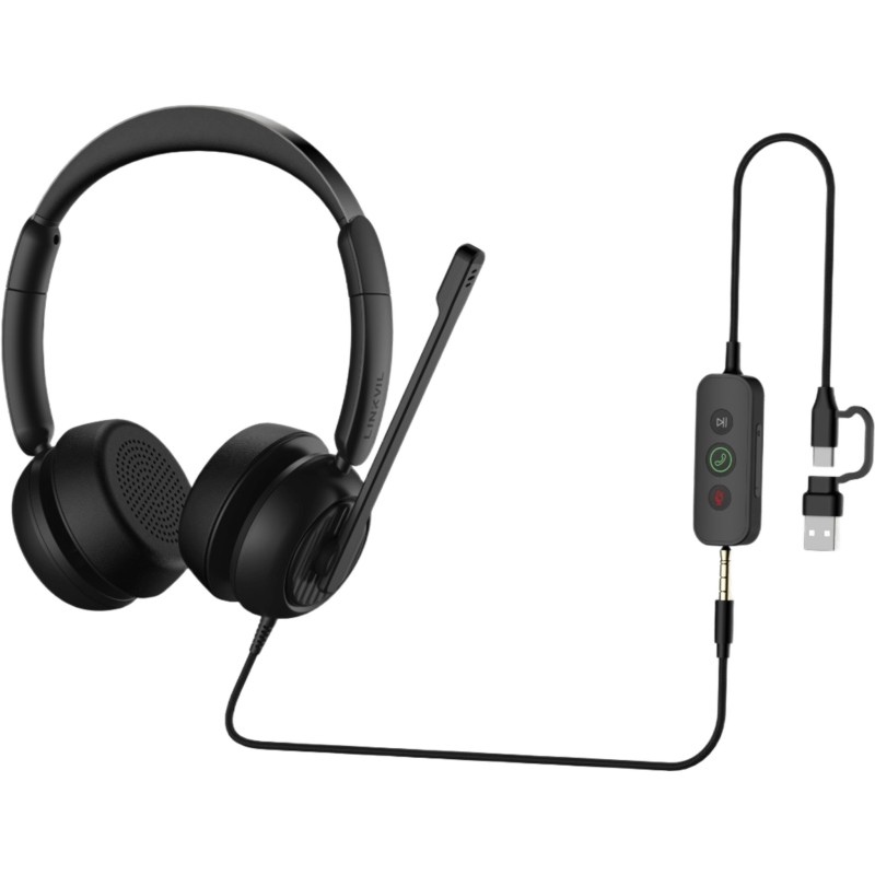 Auricular con Cable / USB-C USB-A 3.5mm - Redes e IT | LECOSYS