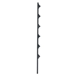 Poste de Paso / Tubo de Acero Galvanizado / Diámetro 1" / Longitud 140 cm / 6 Aisladores / Color Negro / 1 KG