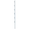 Poste de Paso / Tubo de Acero Galvanizado / Diámetro 1" / Longitud 140 cm / 6 Aisladores / Color Blanco / 1 KG