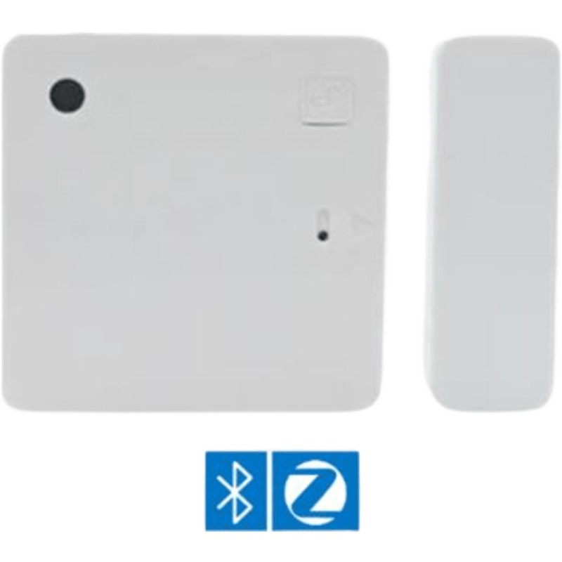 Sensor de Puerta/Ventana Bluetooth y Zigbee / Detección de Apertura, Cierre e Inclinación / Sensor de Luz Incorporado / 