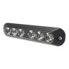 Luz Auxiliar de 6 LED, Rojo/Azul, Lente Transparente