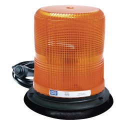 Baliza LED color ámbar con montaje magnético de succión DE 7" de altura