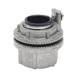 Conector Myers de Aluminio de 1 1/4" con tornillo de puesta a tierra, disponible para Áreas Peligrosas Clase 1 División 